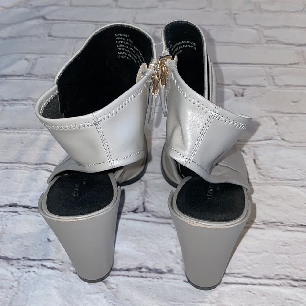 Grey Kenneth Cole 'Sydney' Open Toe Booties - 7.5 - Picture 8 of 10